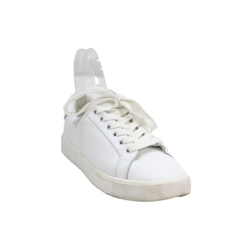 Sam Edelman Women's Leather Rubber Sole Lace Up Sneakers White Size 7